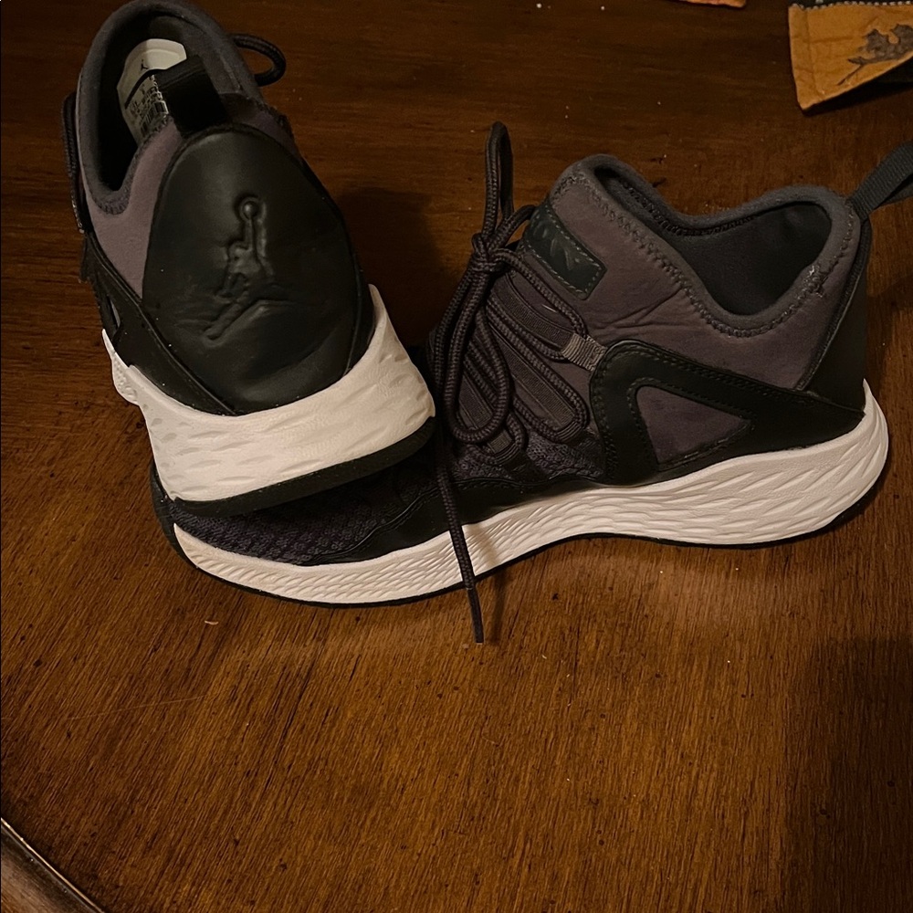 Jordan Black and Gray Sneakers